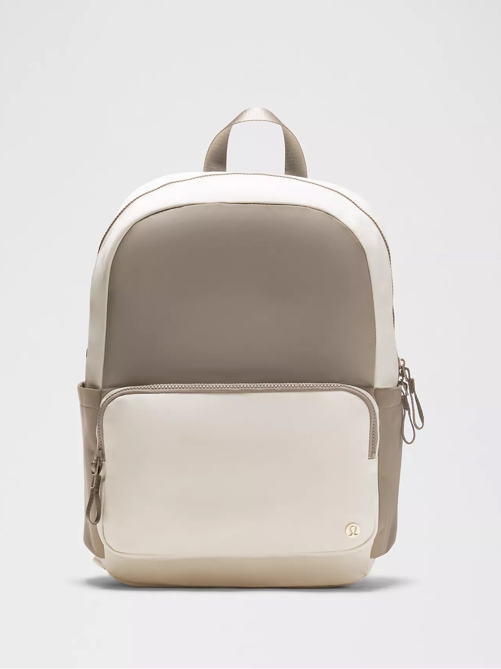 lululemon athletica Two-Tone Taupe and Cream Backpack